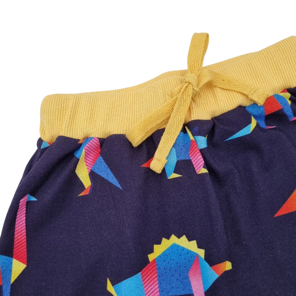 Organic Pants Dino Party Navy