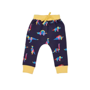 Organic Pants Dino Party Navy