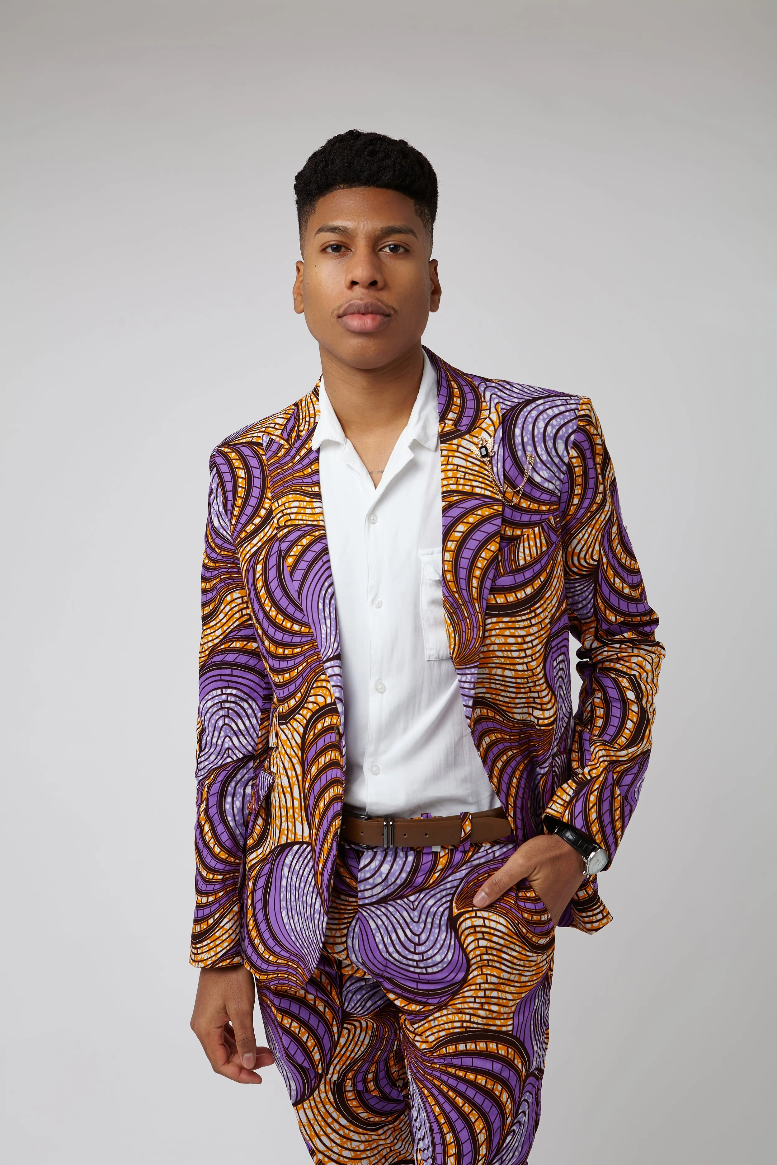 Osei straight leg trousers-Fairground