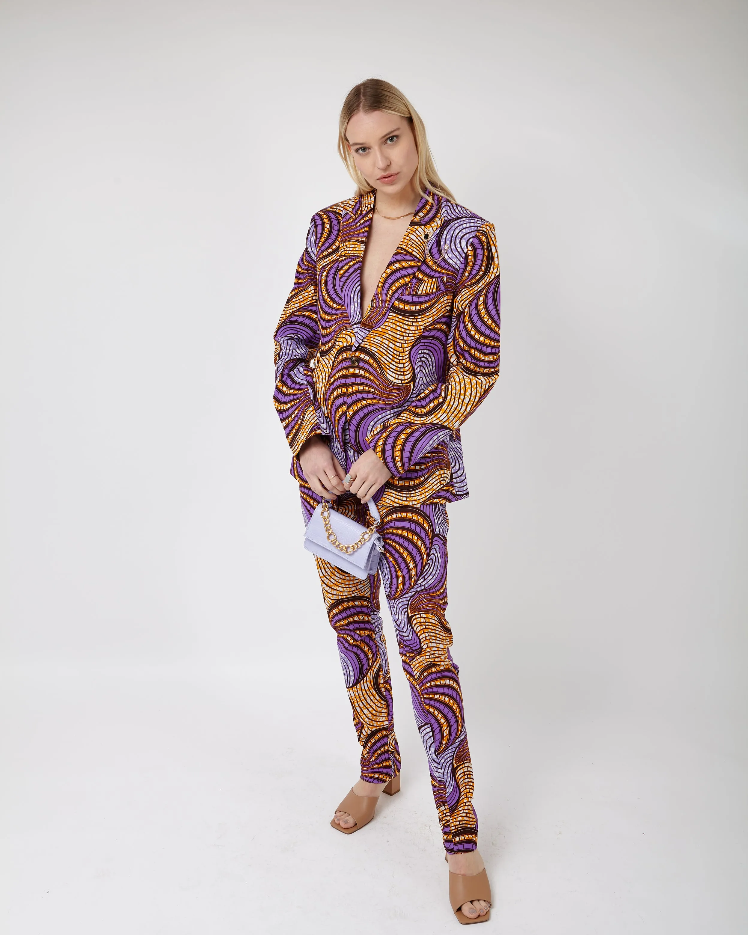 Osei straight leg trousers-Fairground