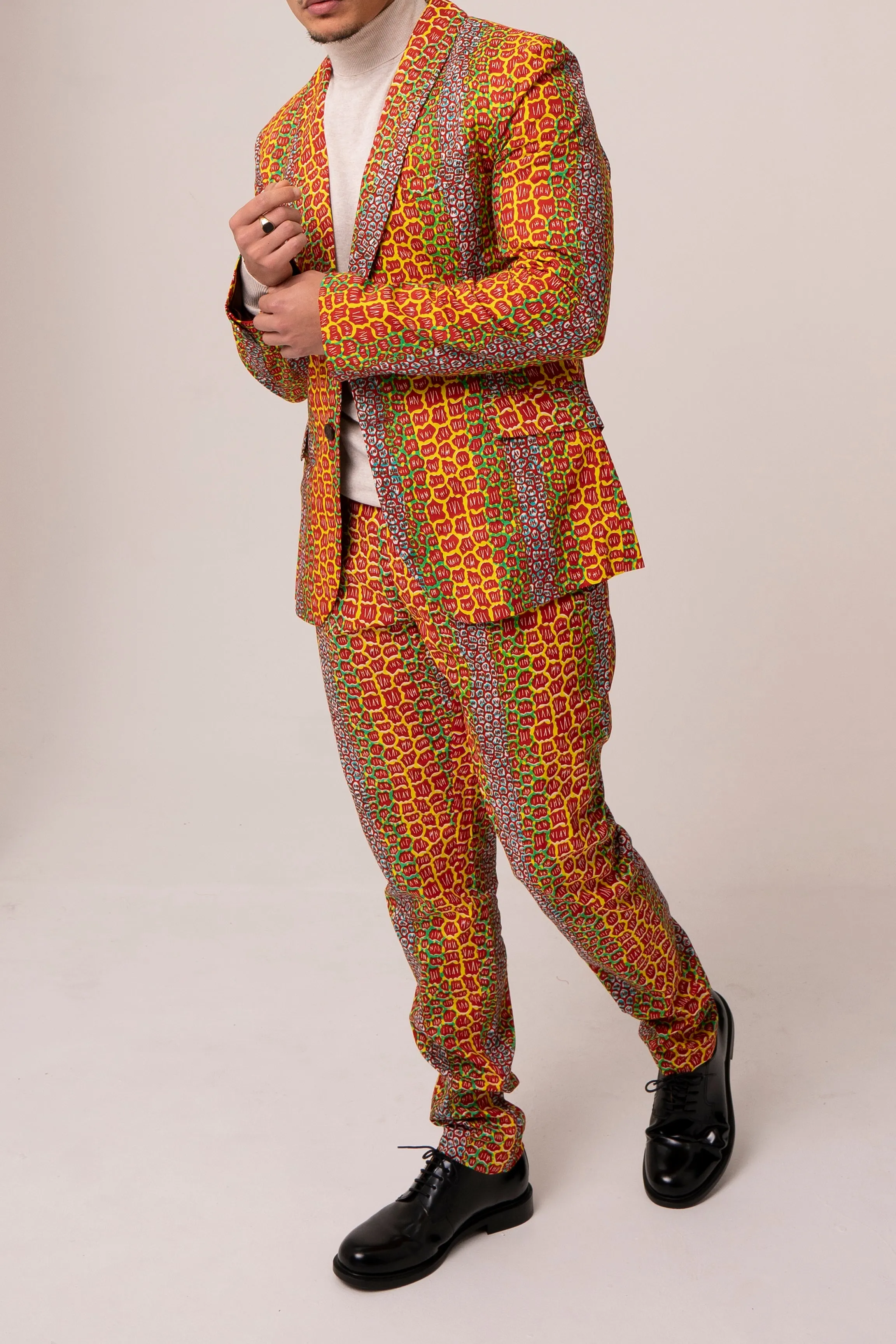 Osei straight leg trousers-Firestone