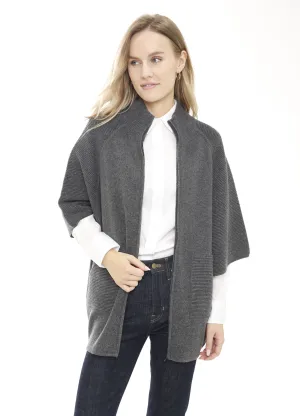 Ottoman Stitch Zip Capelet