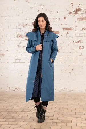 Outback Womens Full Length Waterproof Raincoat - Deep Sea
