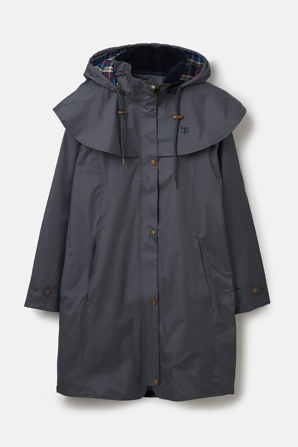 Outrider Womens 3/4 Length Waterproof Raincoat - Urban Grey