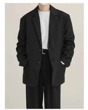 Oversized Basic Suit Blazer