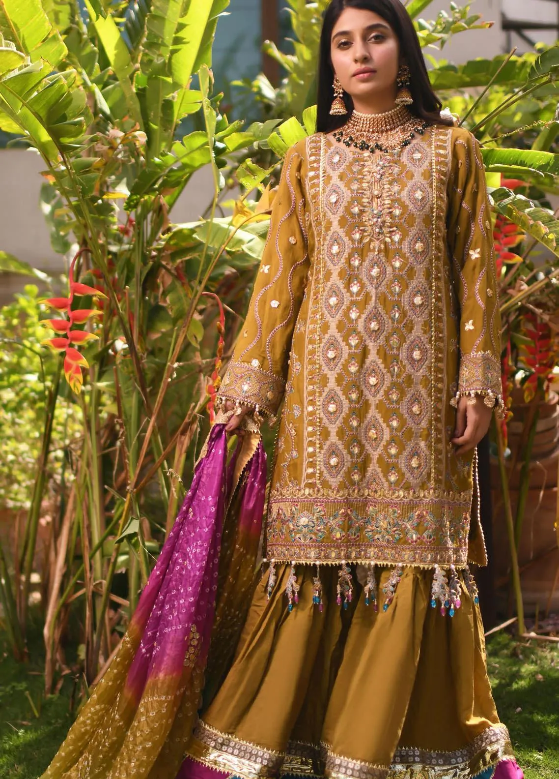Pakistani Gharara Suits for Eid in Designer Wear #PN501
