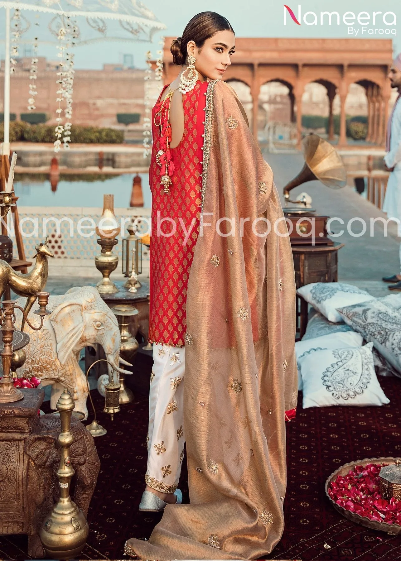 Pakistani Jamawar Suits For Wedding Party Wear #PN118