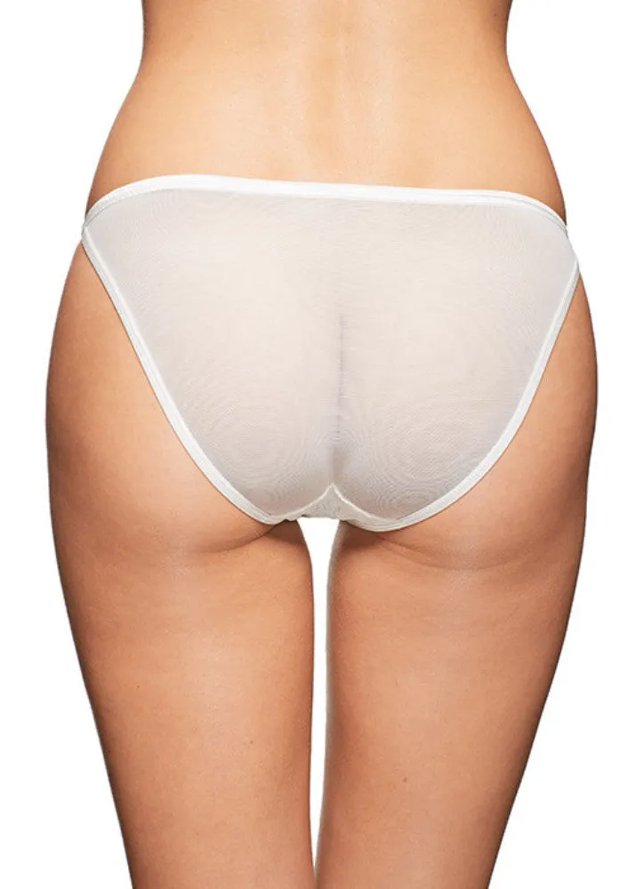 Pearly Eye Bikini White Panties