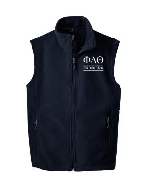 Phi Delta Theta Fleece Vest