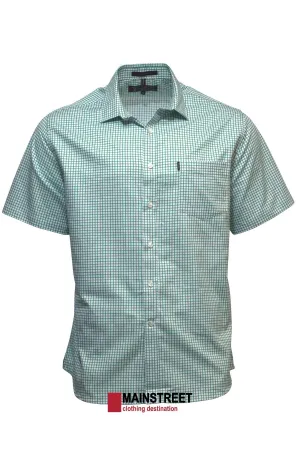 Pilbara Short Sleeve Check Single Pocket Shirt