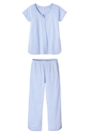 Pima Maternity Short-Long Set in Hydrangea