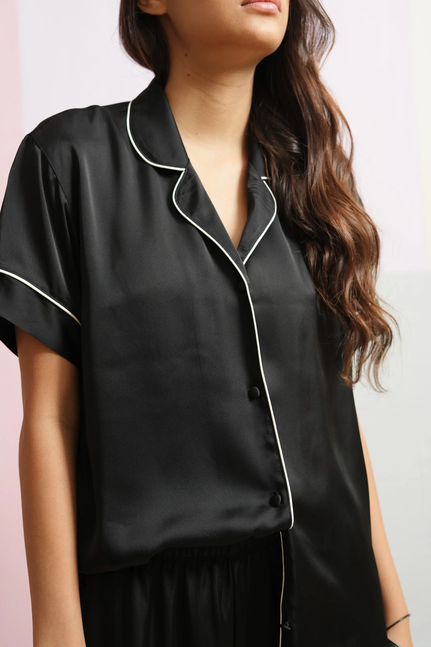 PJ S/S SET BLACK