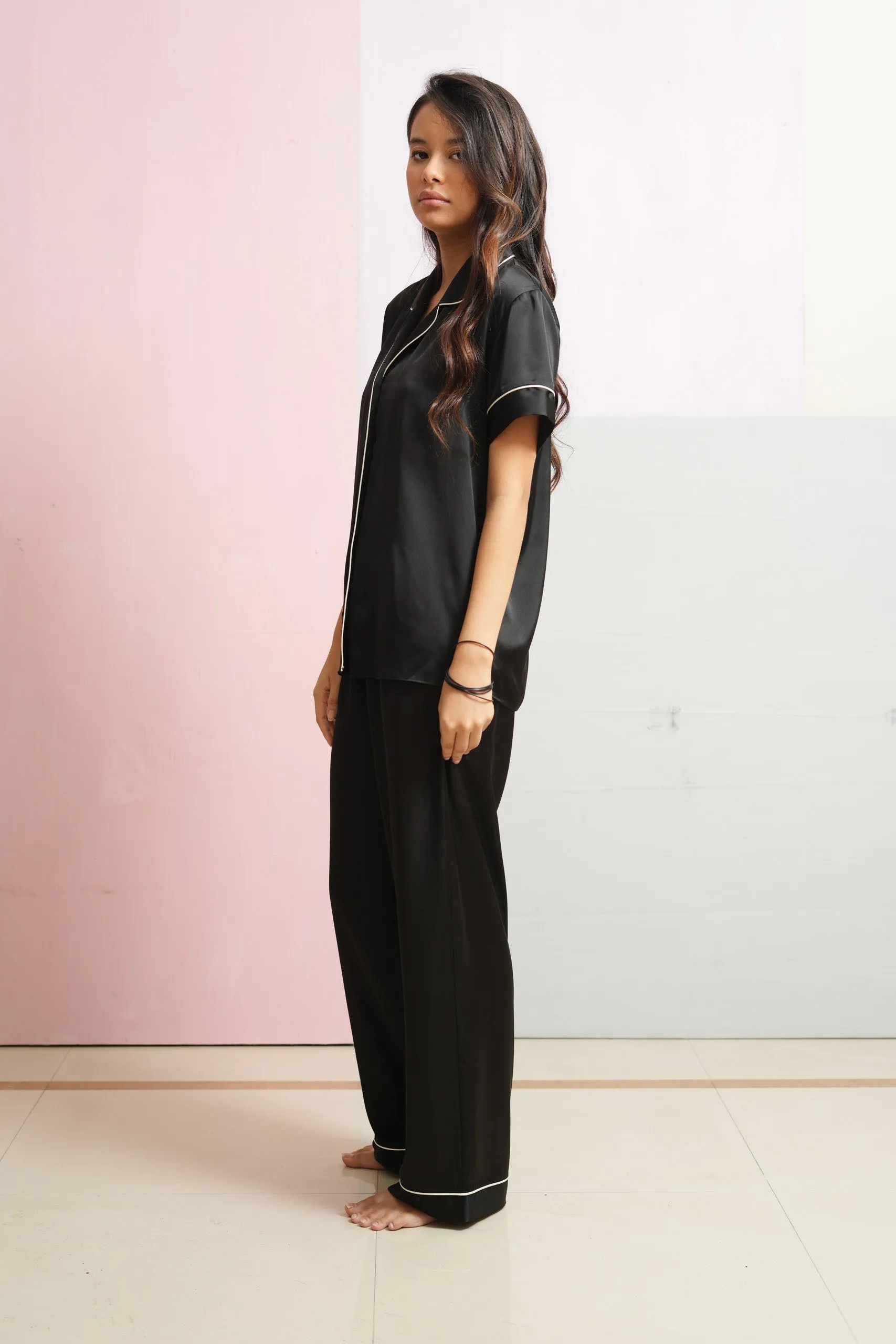 PJ S/S SET BLACK