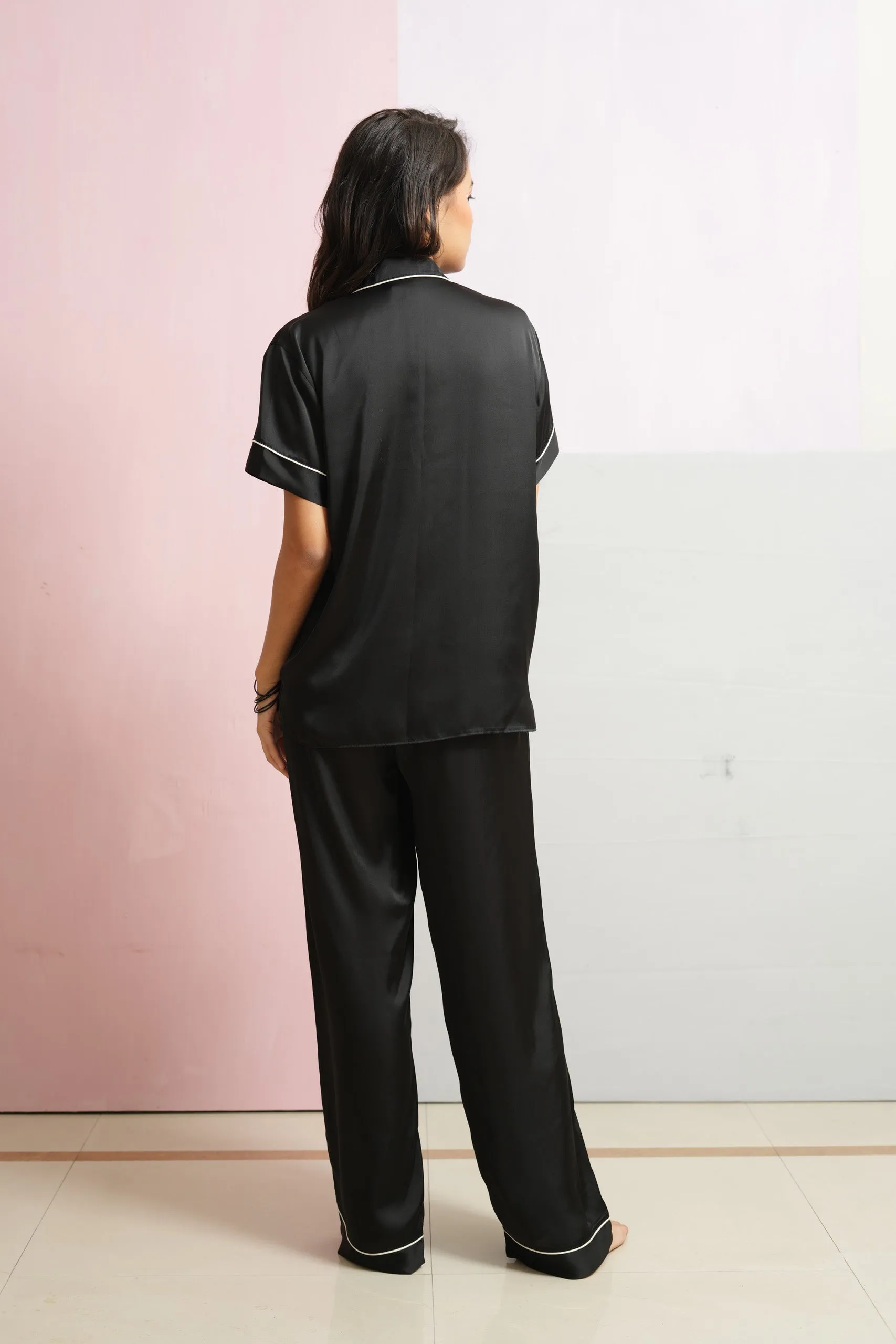 PJ S/S SET BLACK