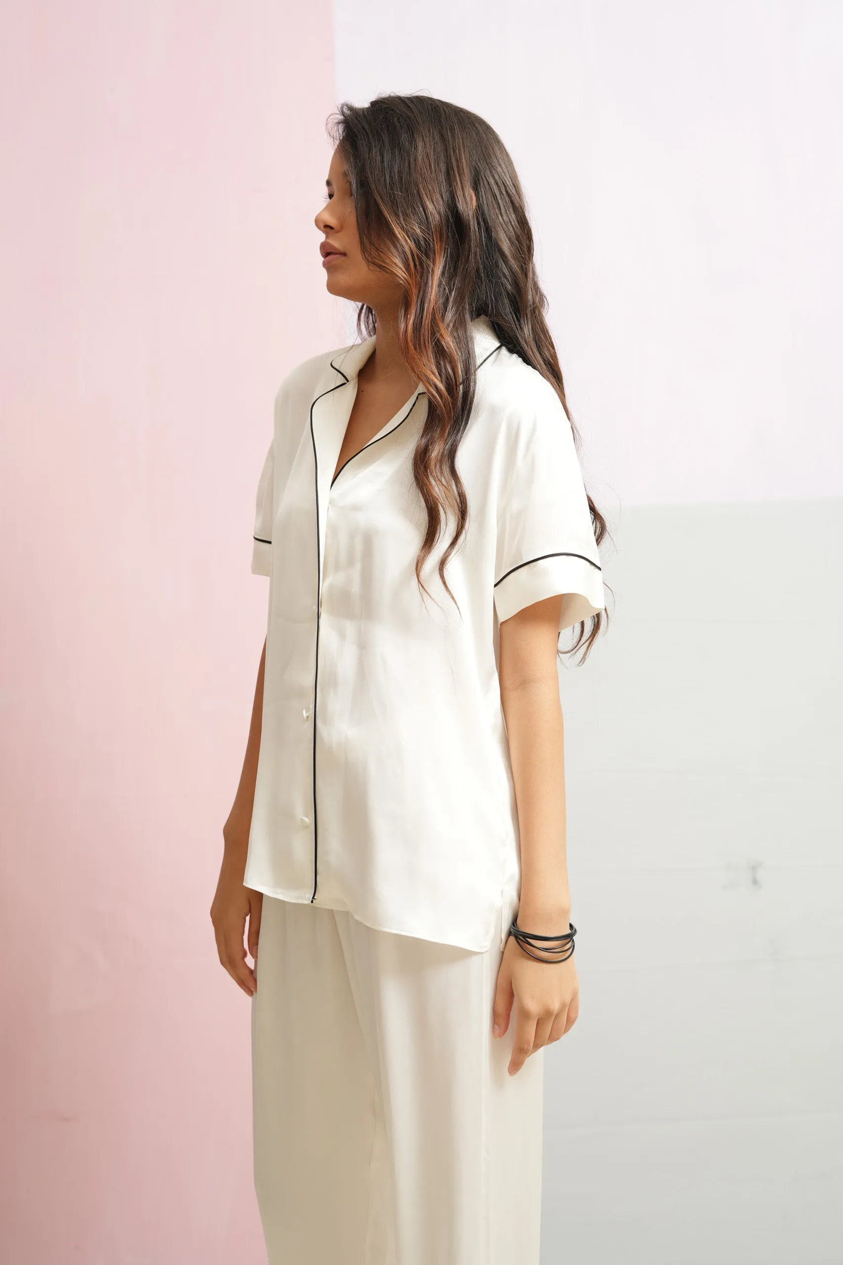 PJ S/S SET WHITE