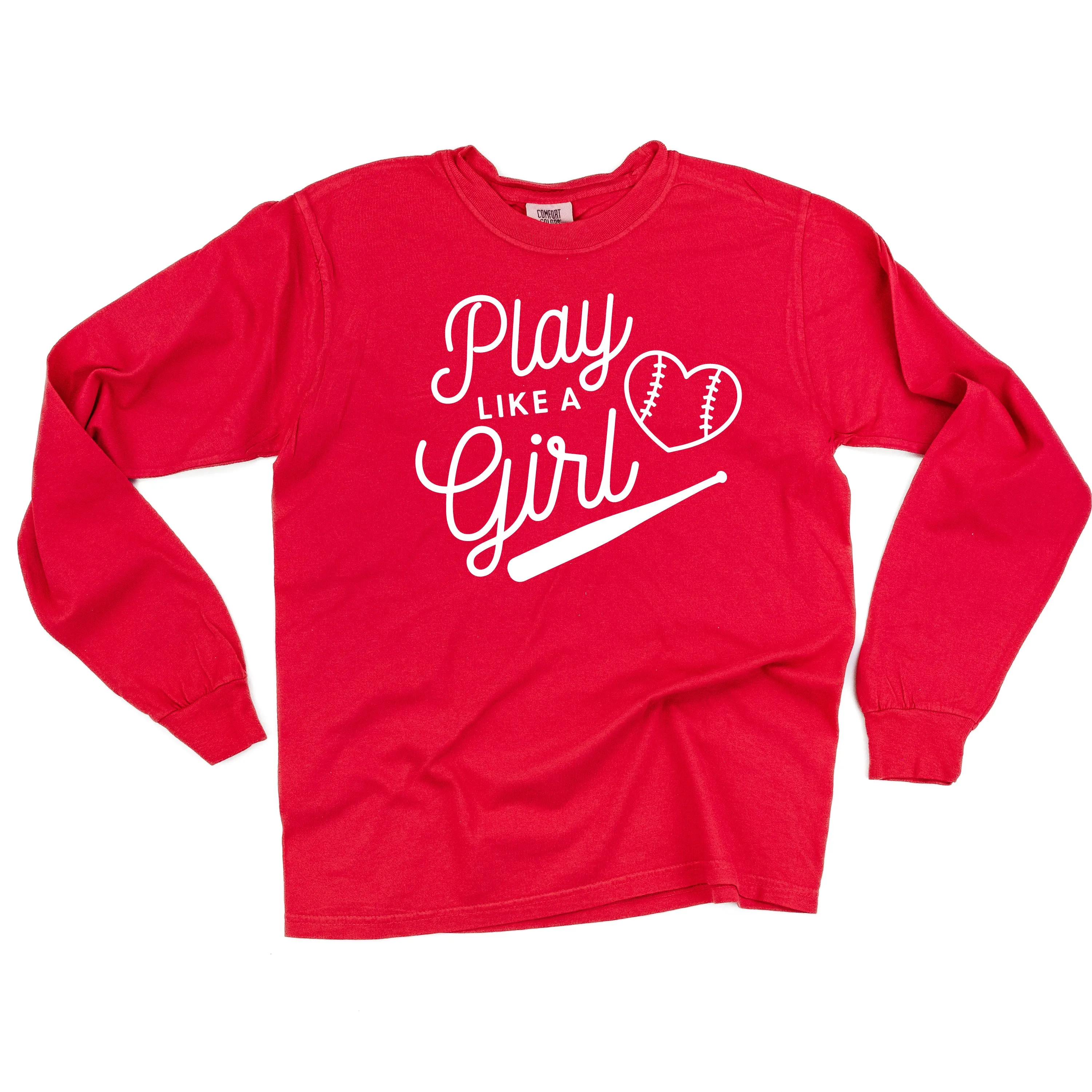 Play Like a Girl - LONG SLEEVE COMFORT COLORS TEE