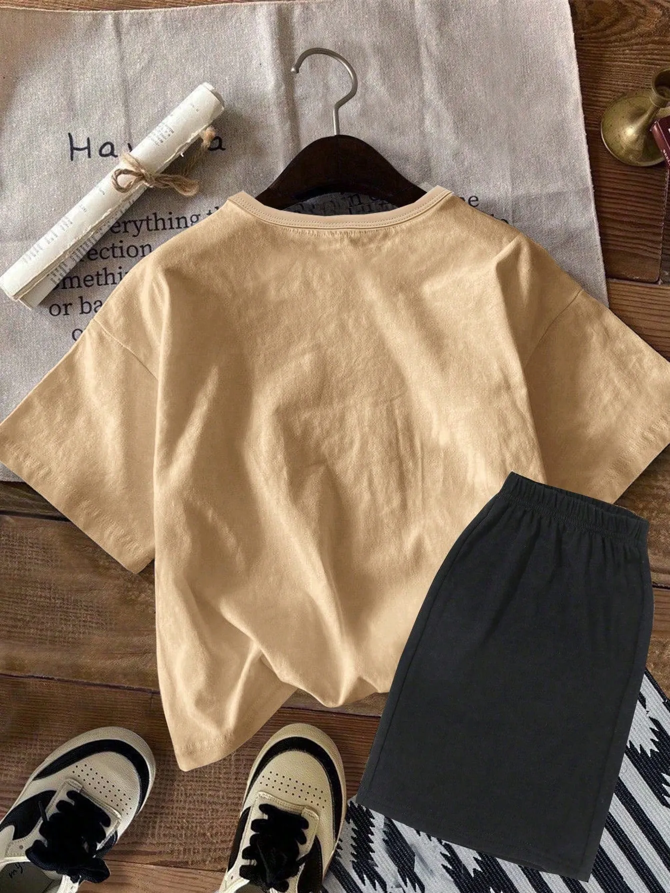 Polo t shirt smart casual| Boy Casual Simple Letter Print Short Top