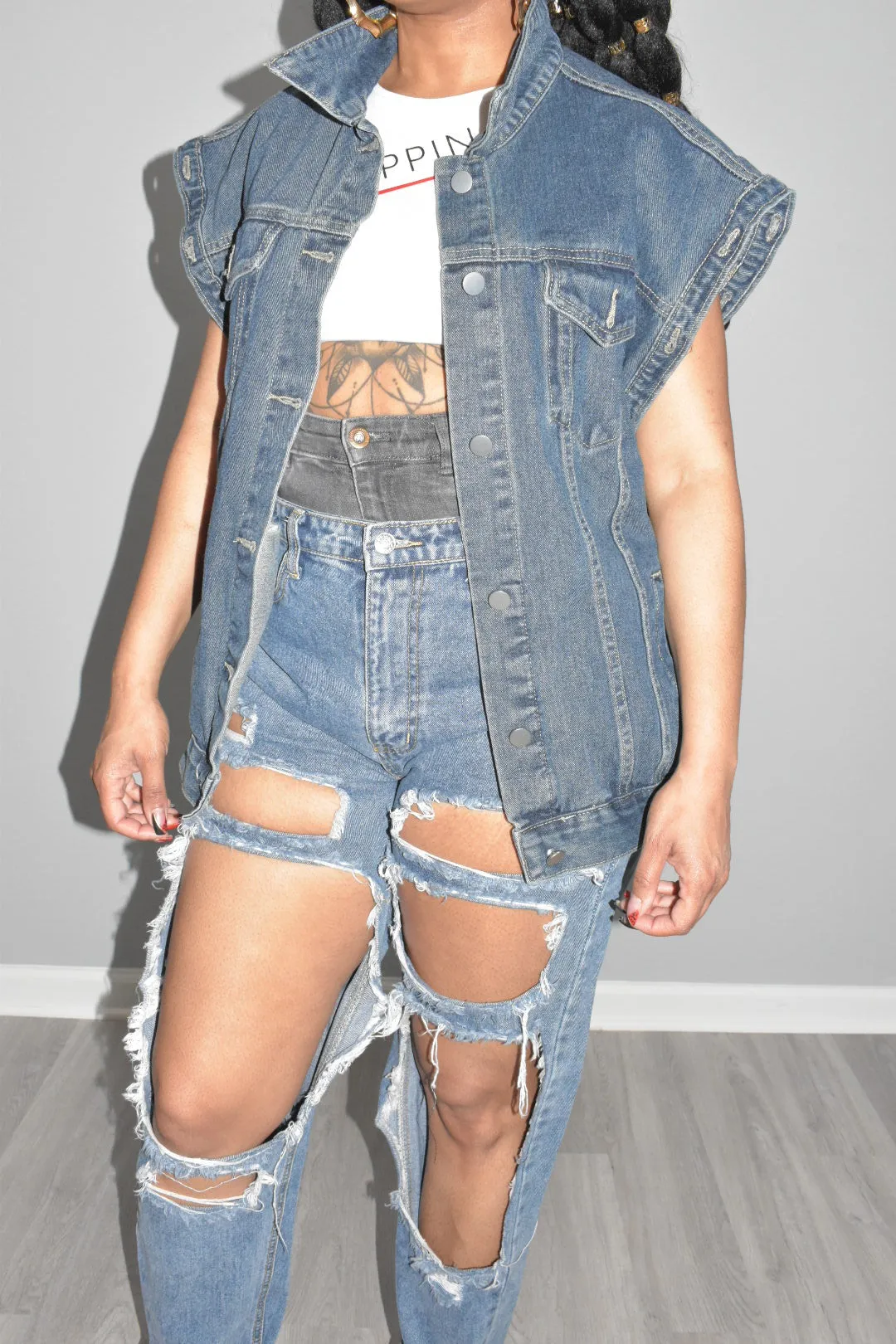 POPPIN 2 in 1 Denim Jacket