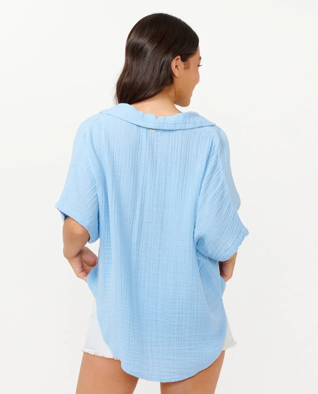 PREMIUM SURF S/S SHIRT - MID BLUE