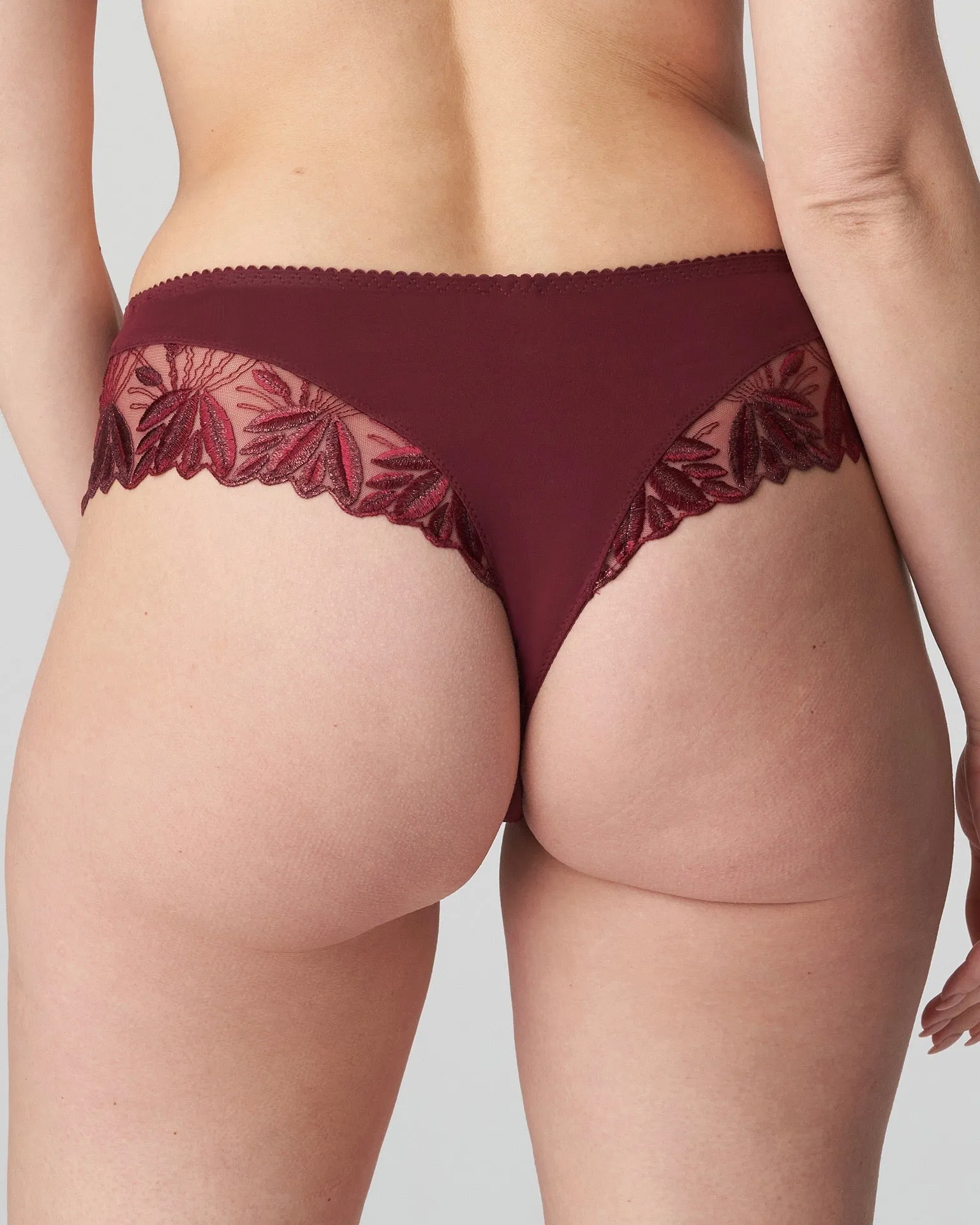 Prima Donna - Orlando Luxury Thong - Deep Cherry