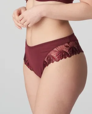 Prima Donna - Orlando Luxury Thong - Deep Cherry