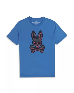 PSYCHO BUNNY MENS DRAKE GRAPHIC BLUE TEE