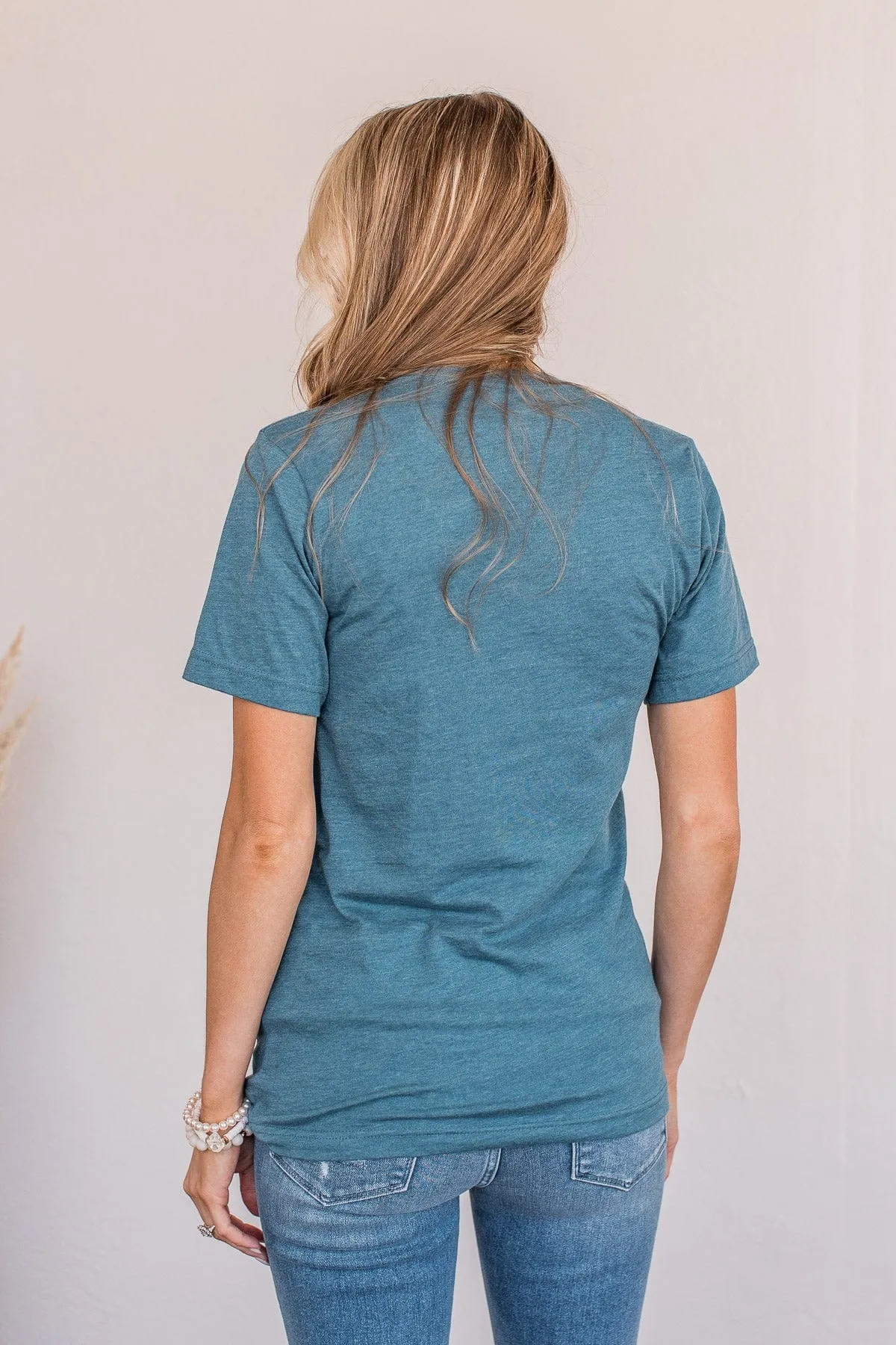 "Boy Mom" Graphic Tee- Deep Teal