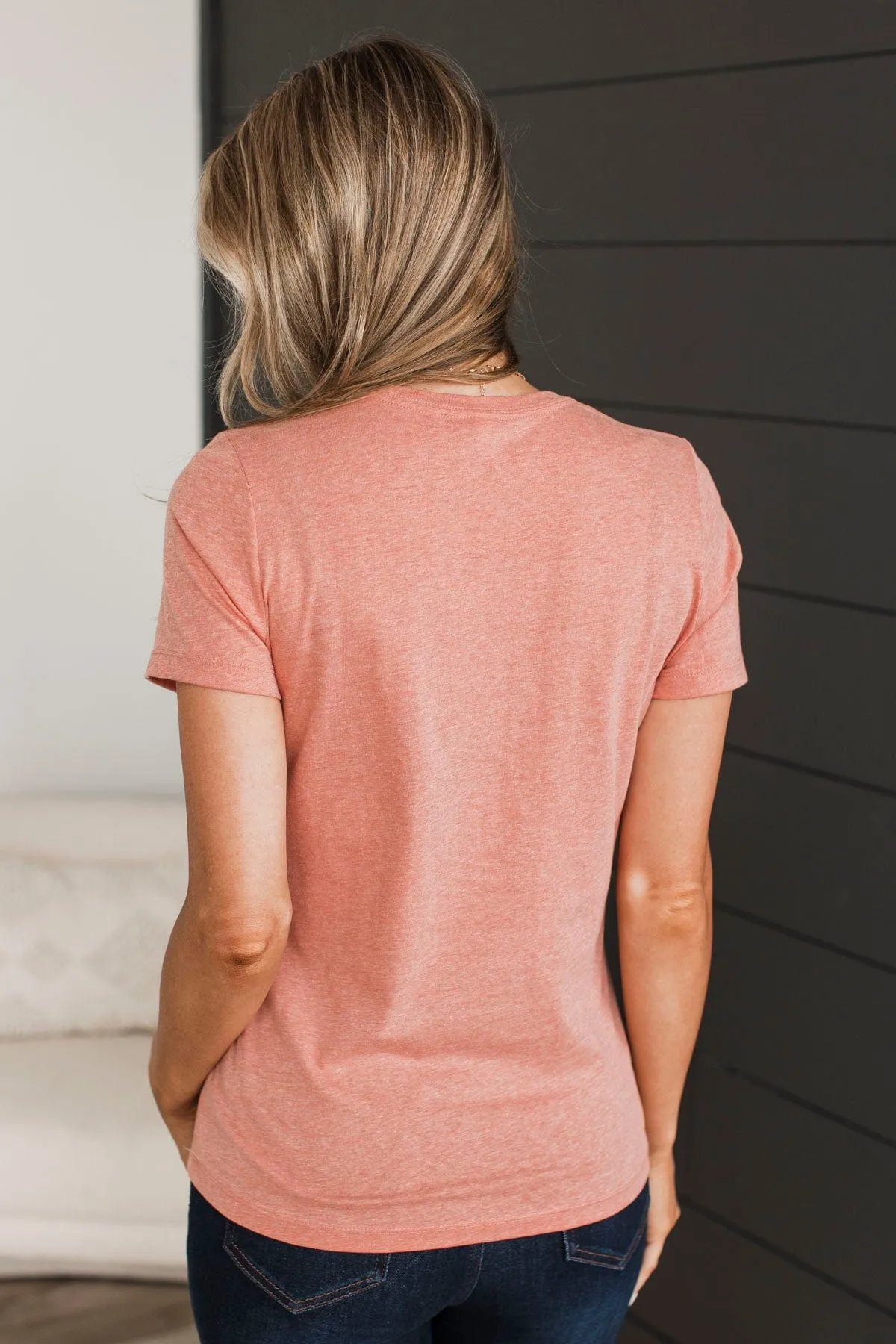 "Bring On The Sunshine" Graphic Tee- Dark Peach