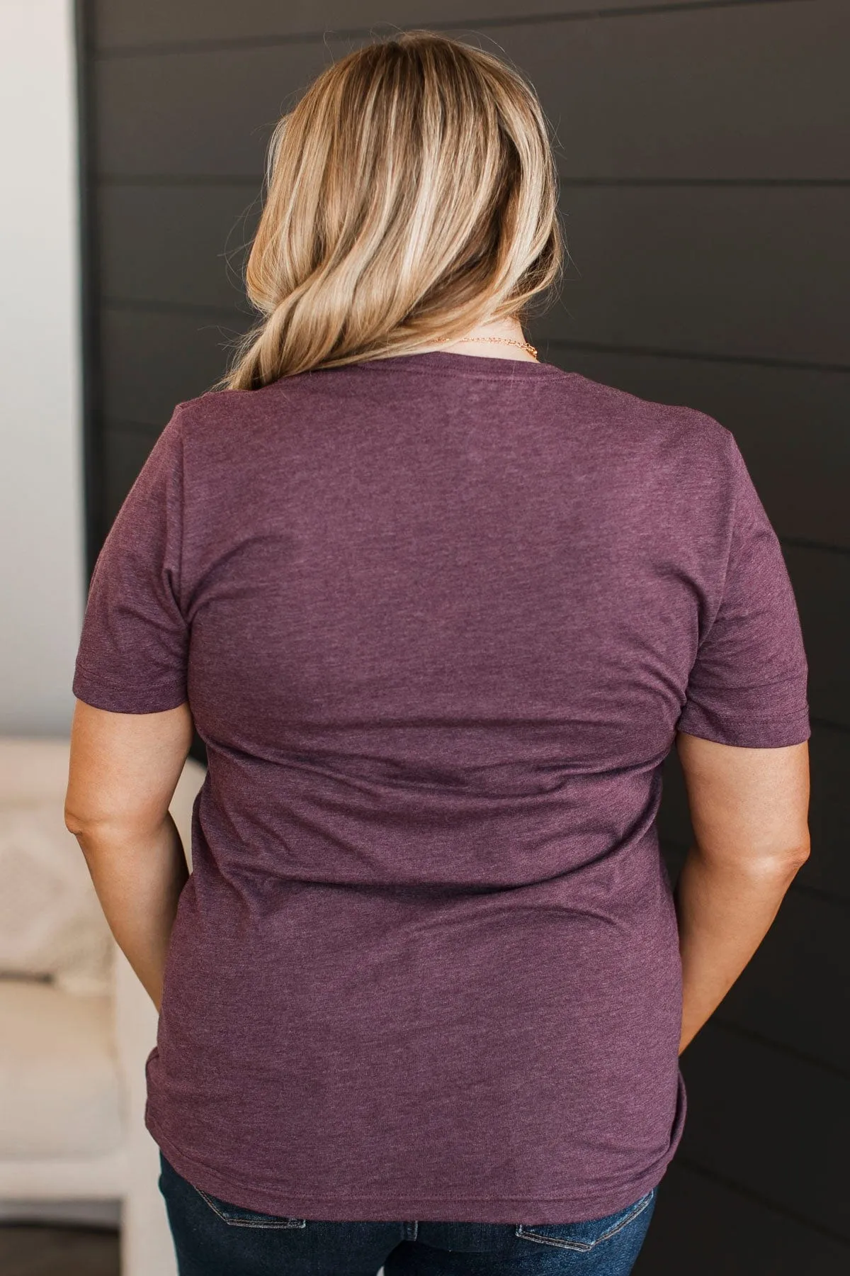 "Faith" Graphic Tee- Heather Plum