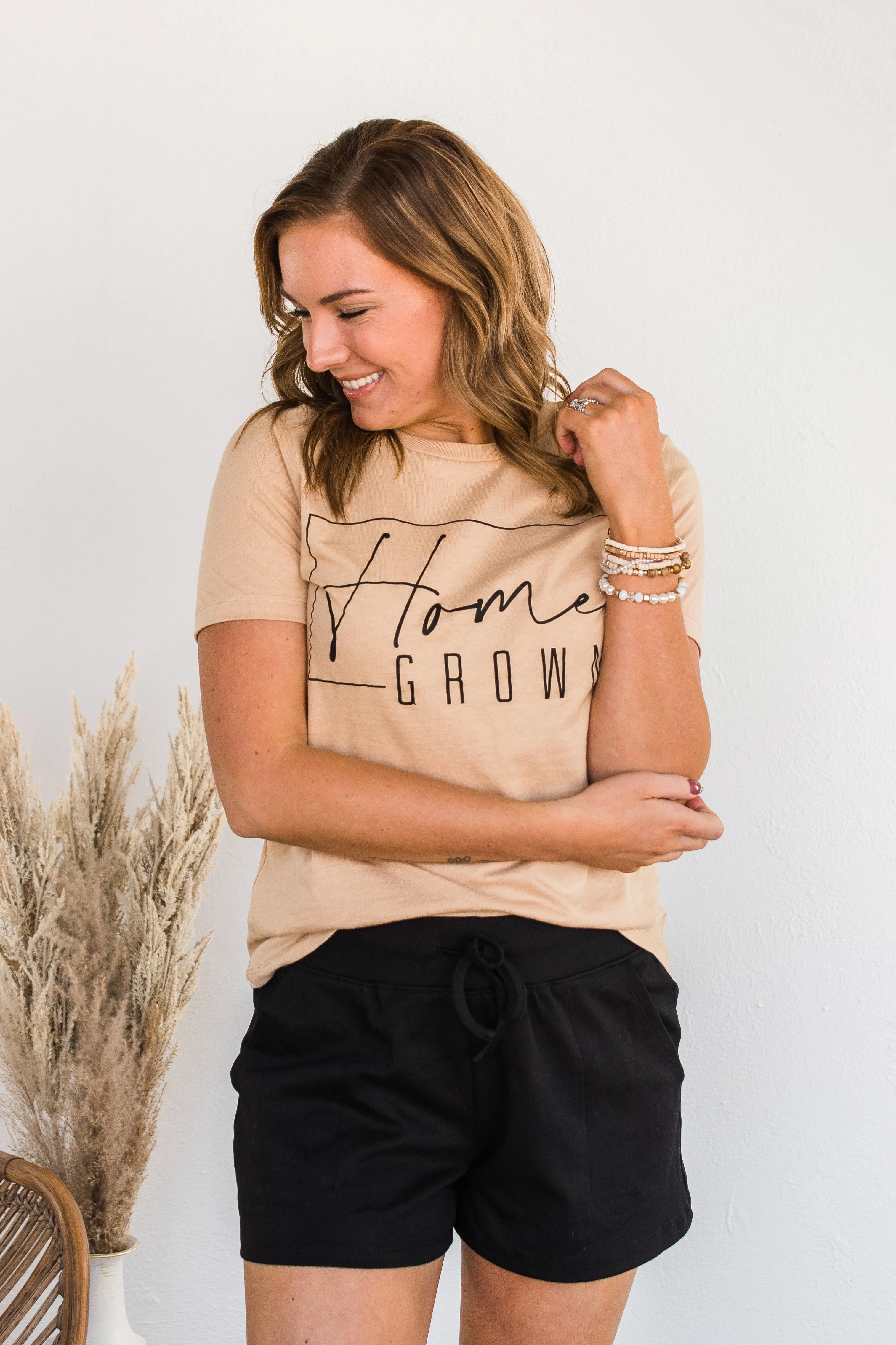 "Home Grown" Graphic Tee- Tan