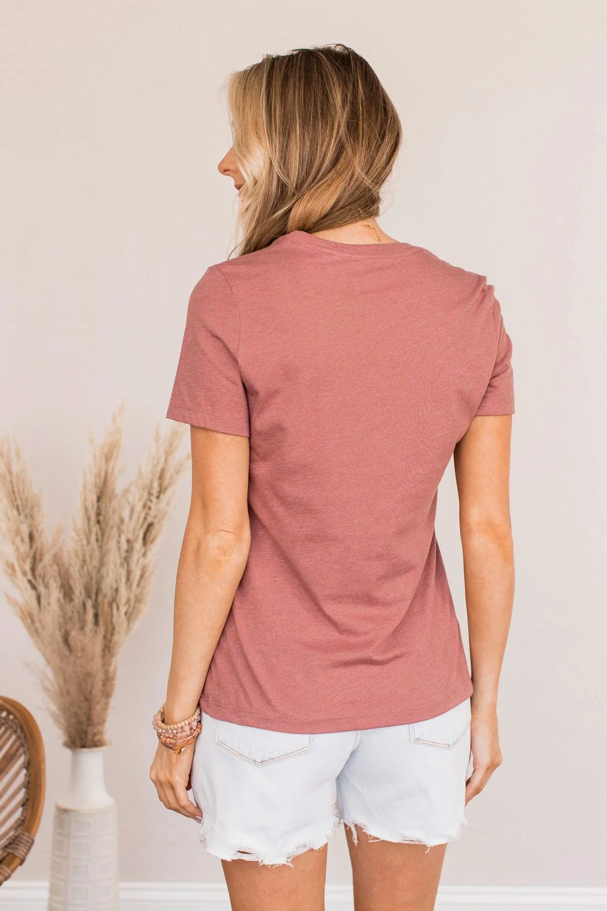 "Let's Go Girls" Graphic Tee- Mauve