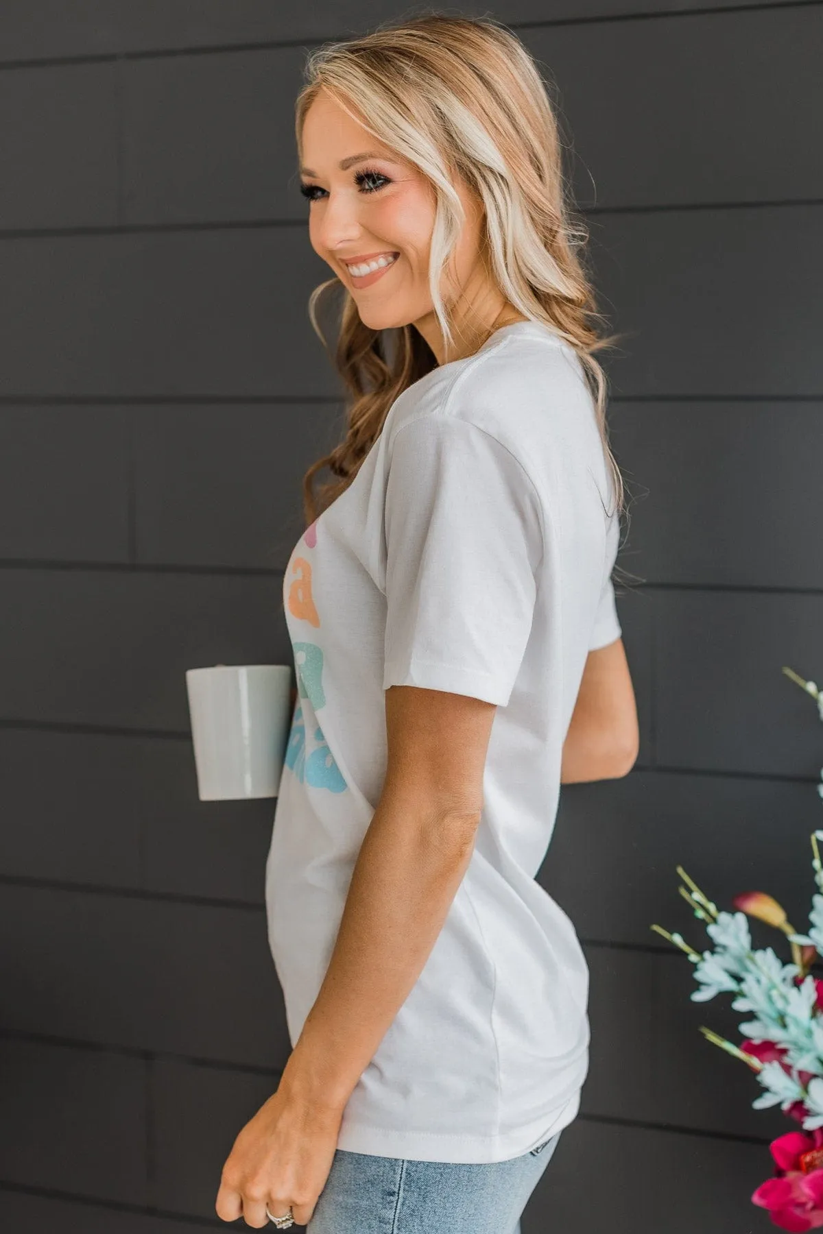 "Mama" Graphic Tee- White