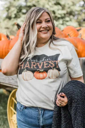 "Pumpkin Harvest" Graphic Tee- Cream