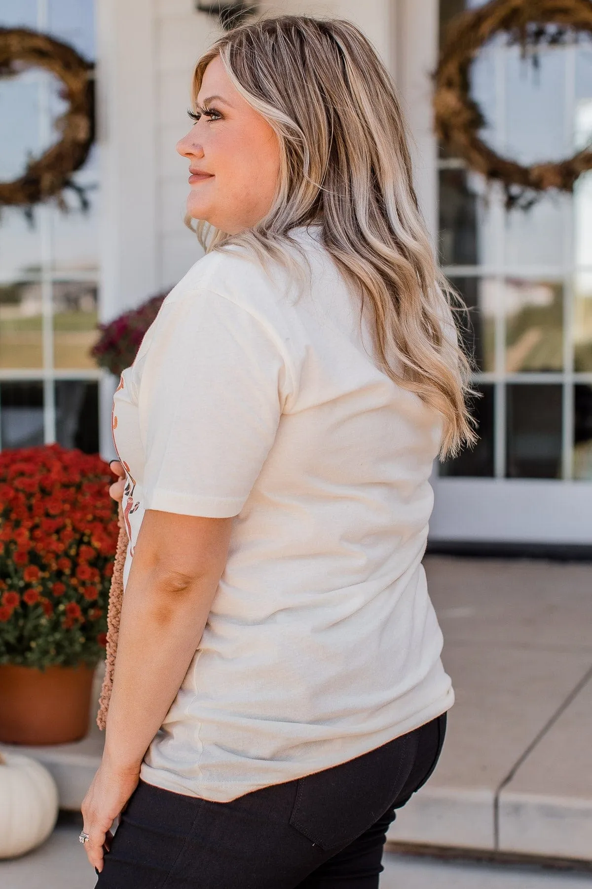 "Thankful" Graphic Tee- Cream