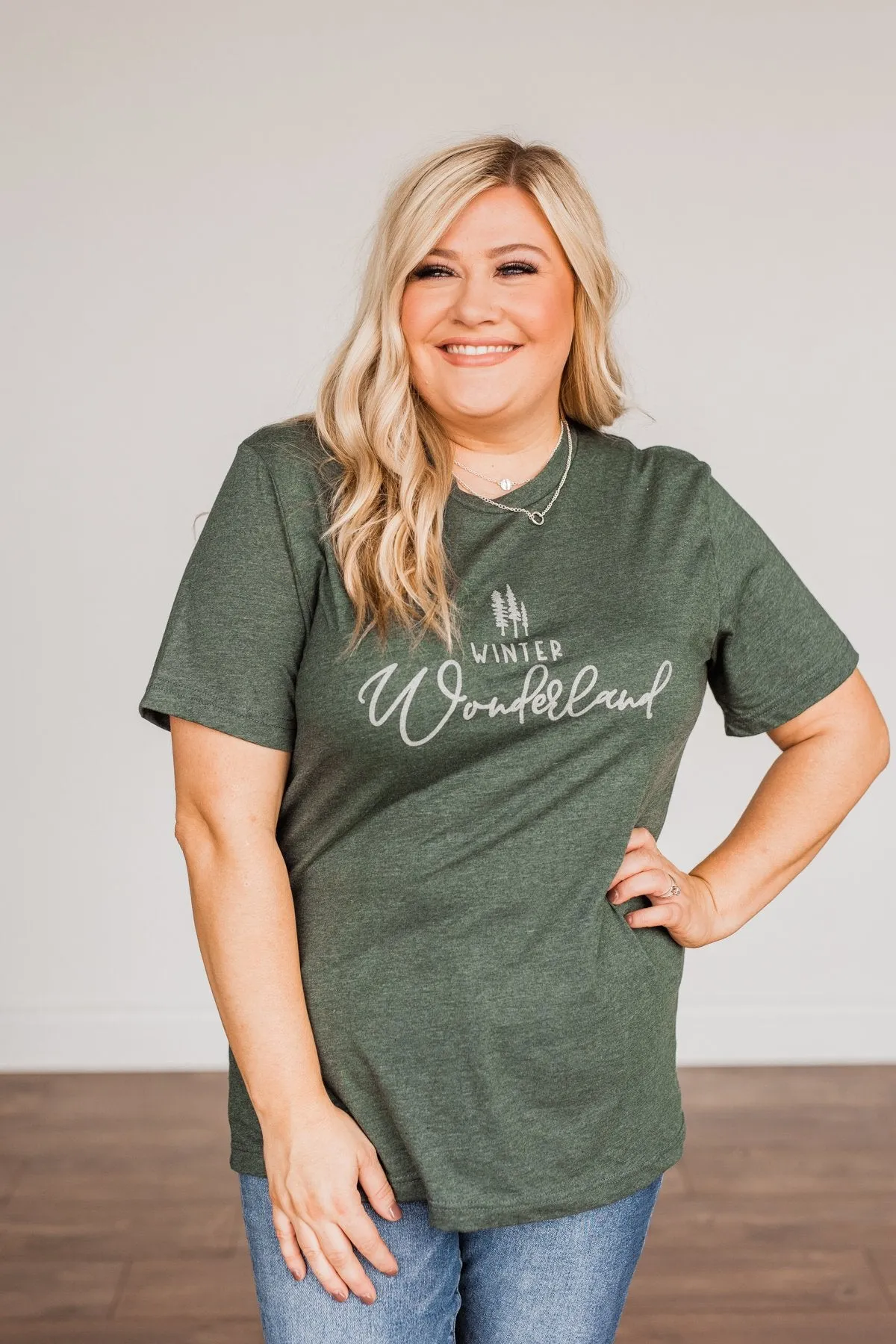 "Winter Wonderland" Graphic Tee- Wintergreen