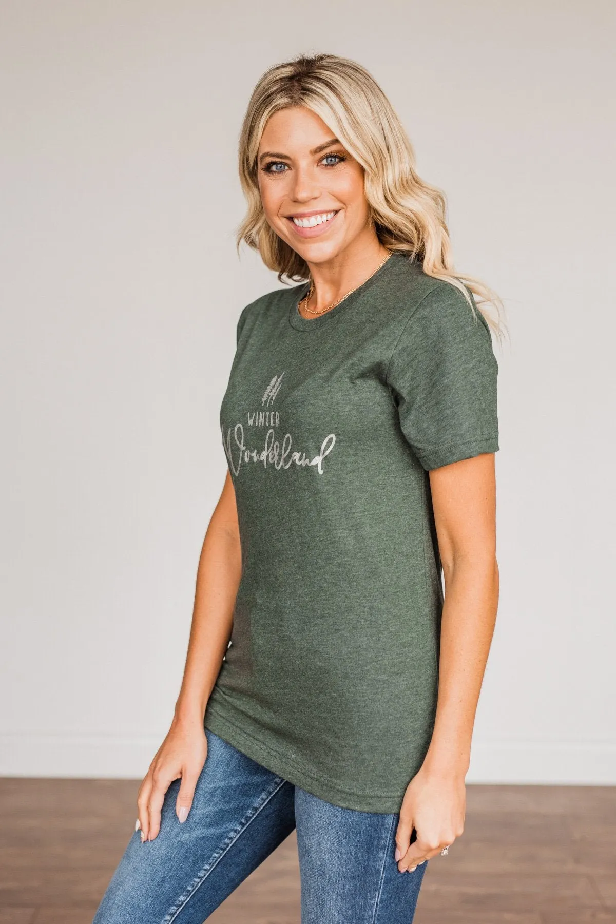 "Winter Wonderland" Graphic Tee- Wintergreen