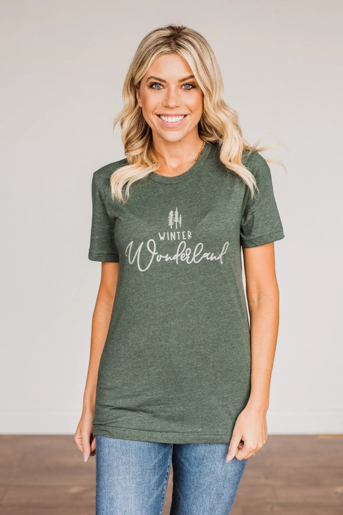 "Winter Wonderland" Graphic Tee- Wintergreen