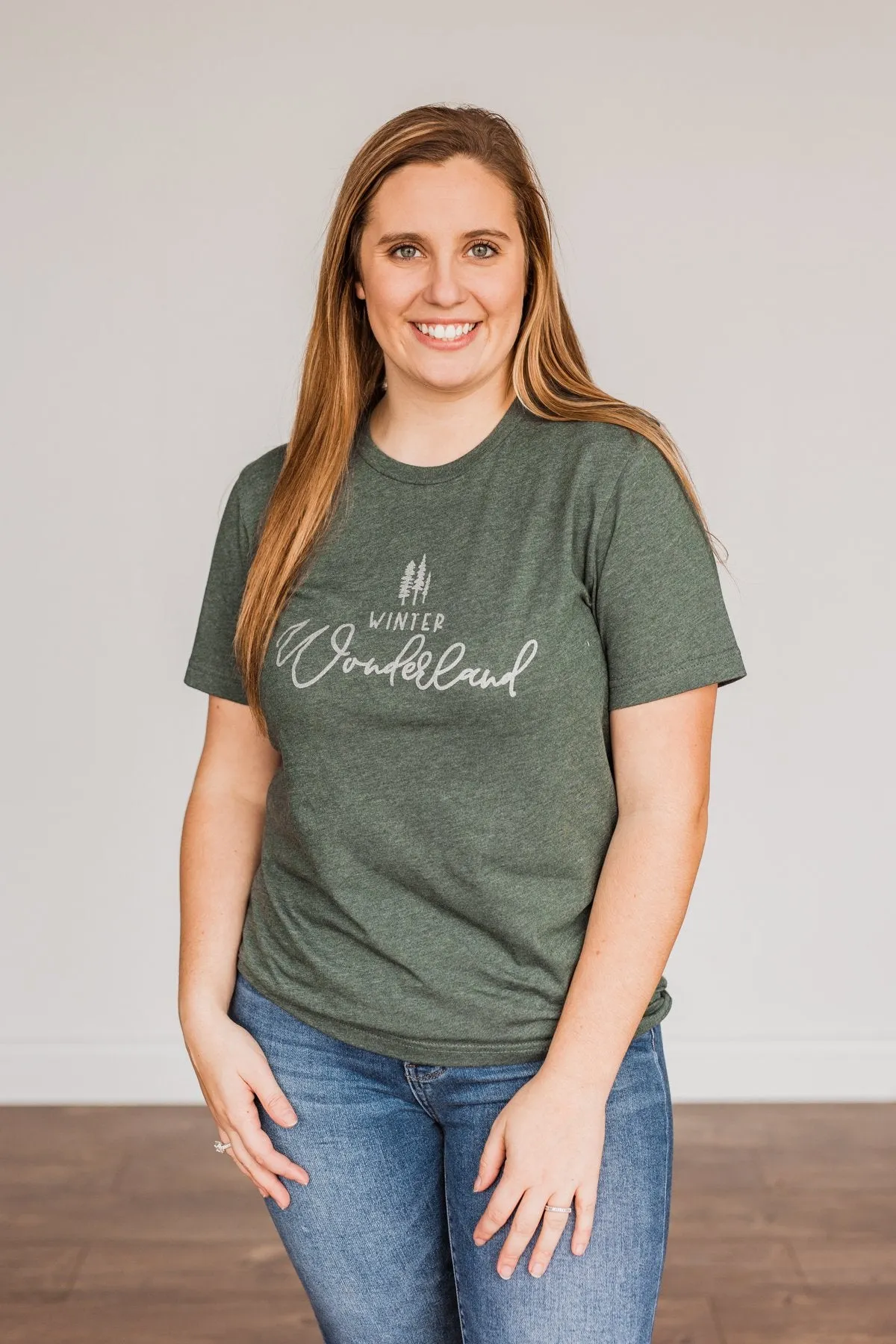 "Winter Wonderland" Graphic Tee- Wintergreen