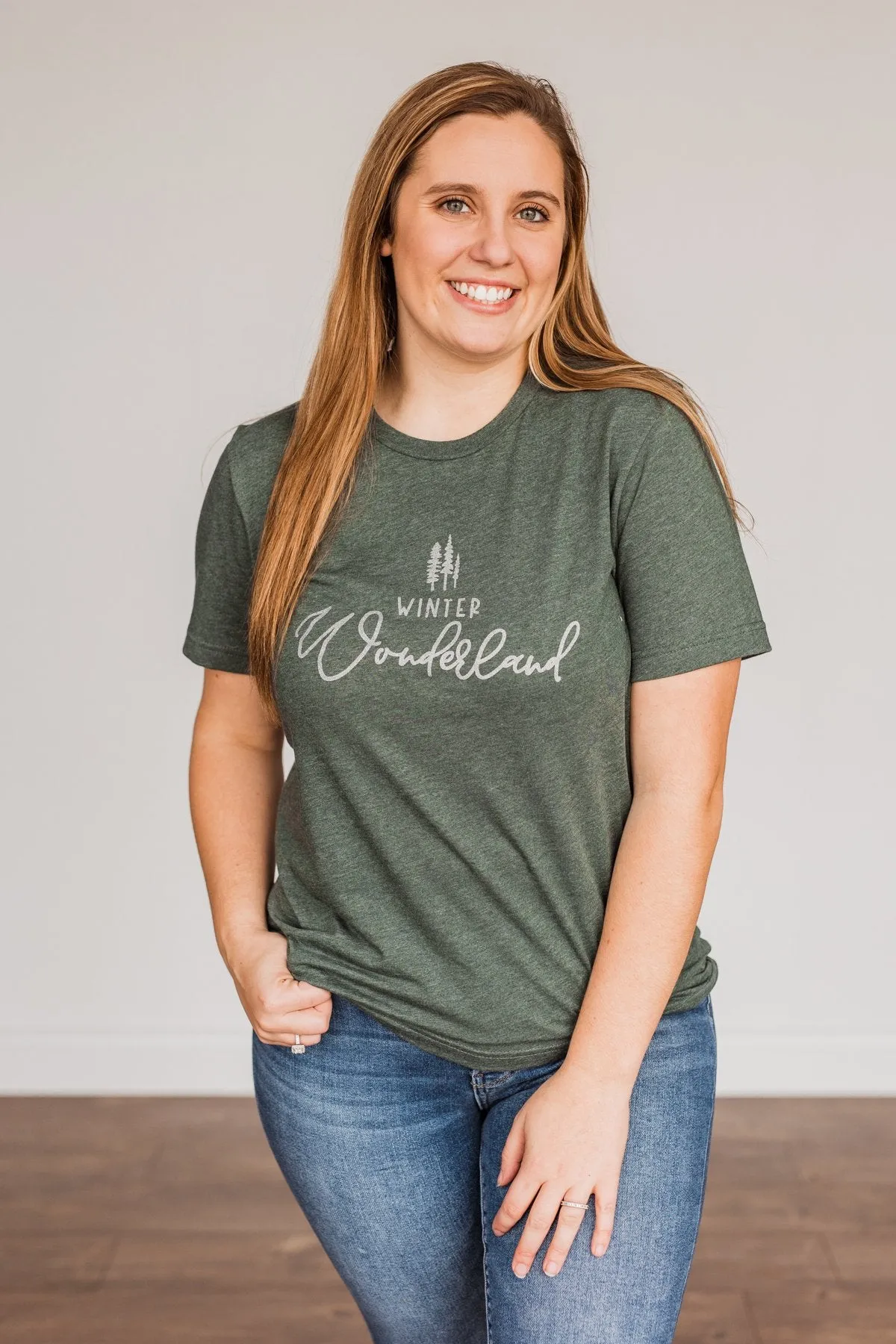 "Winter Wonderland" Graphic Tee- Wintergreen