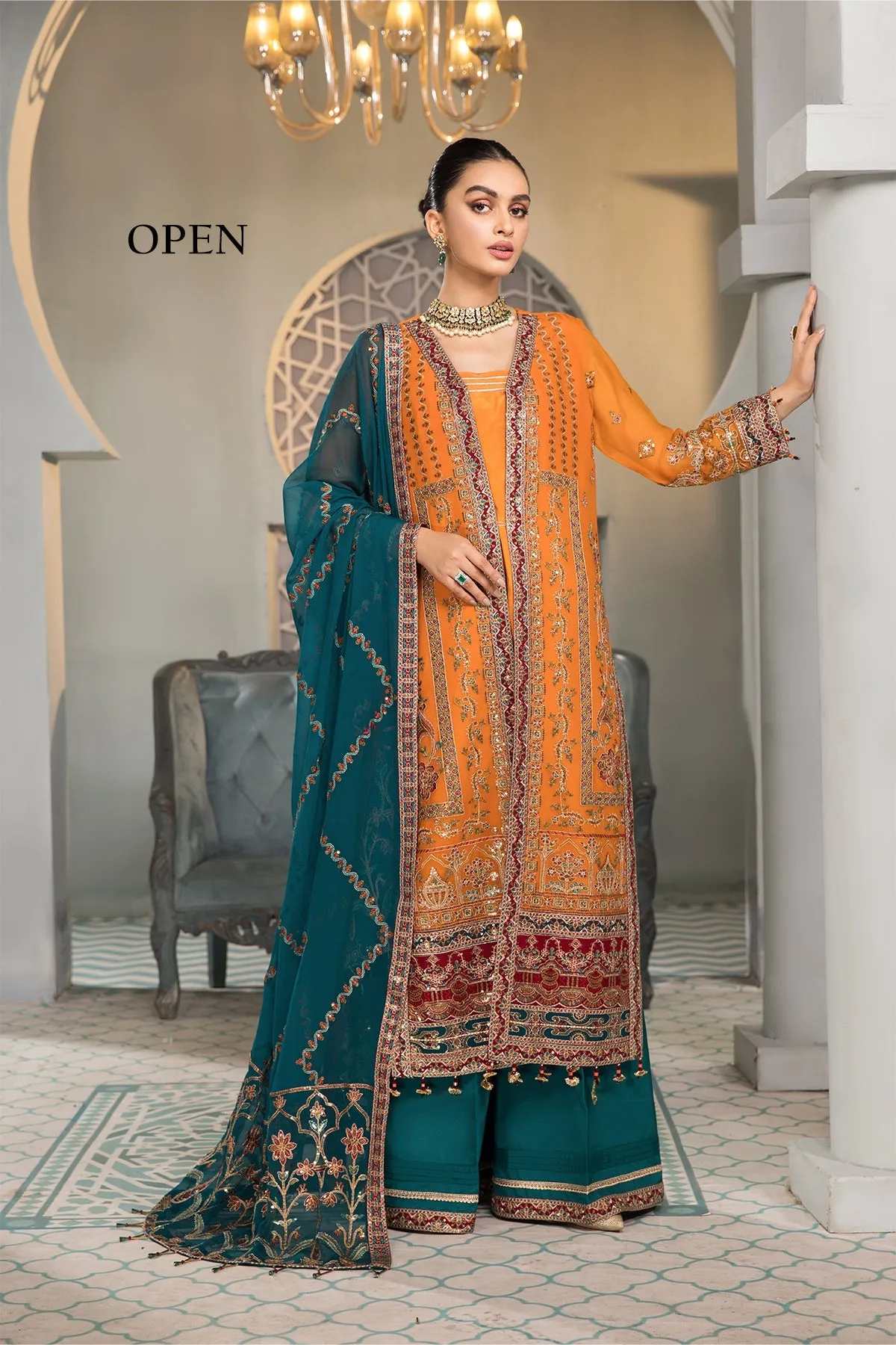 Raag Alizeh Fashion Vasl-e-Meeras Festive Edition 2022 | Unstitched Embroidered Chiffon Suits