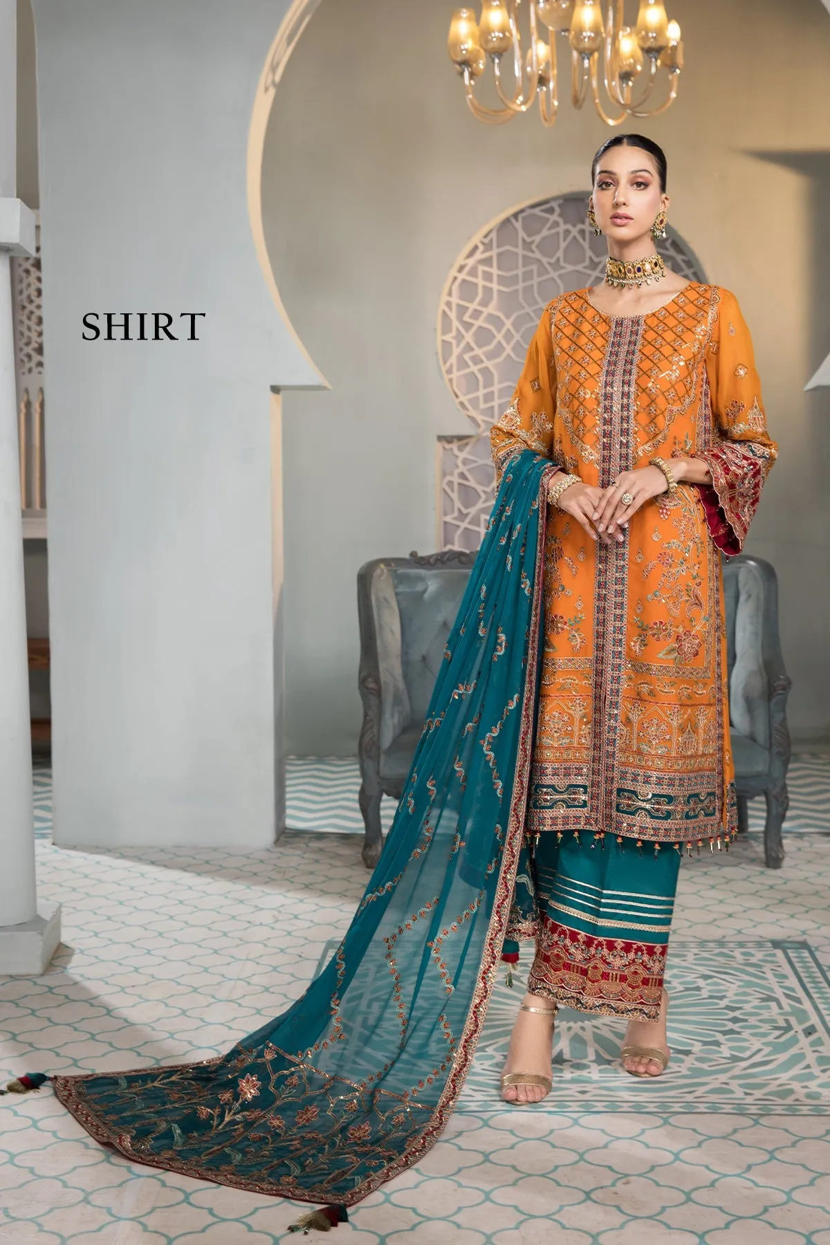 Raag Alizeh Fashion Vasl-e-Meeras Festive Edition 2022 | Unstitched Embroidered Chiffon Suits
