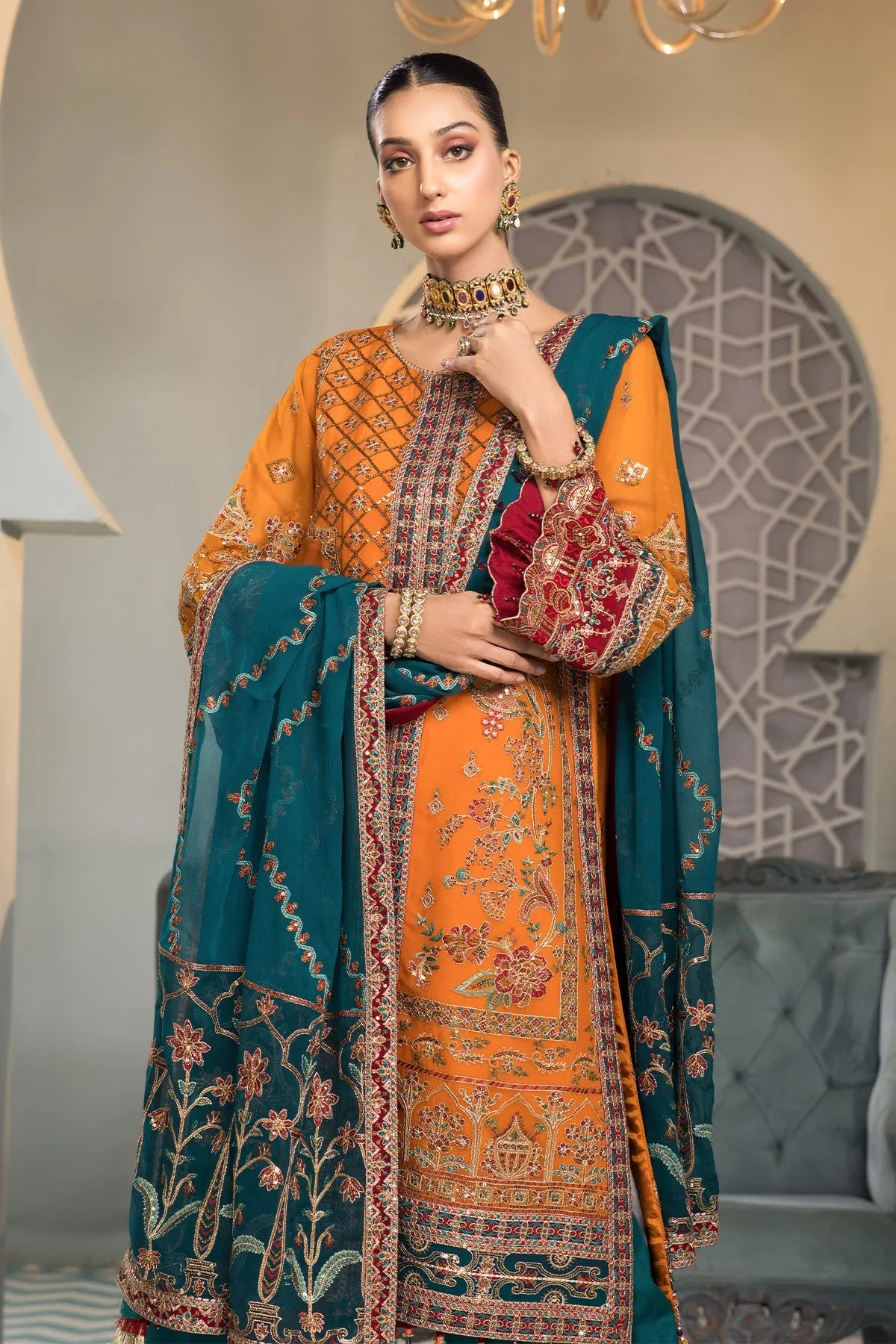 Raag Alizeh Fashion Vasl-e-Meeras Festive Edition 2022 | Unstitched Embroidered Chiffon Suits