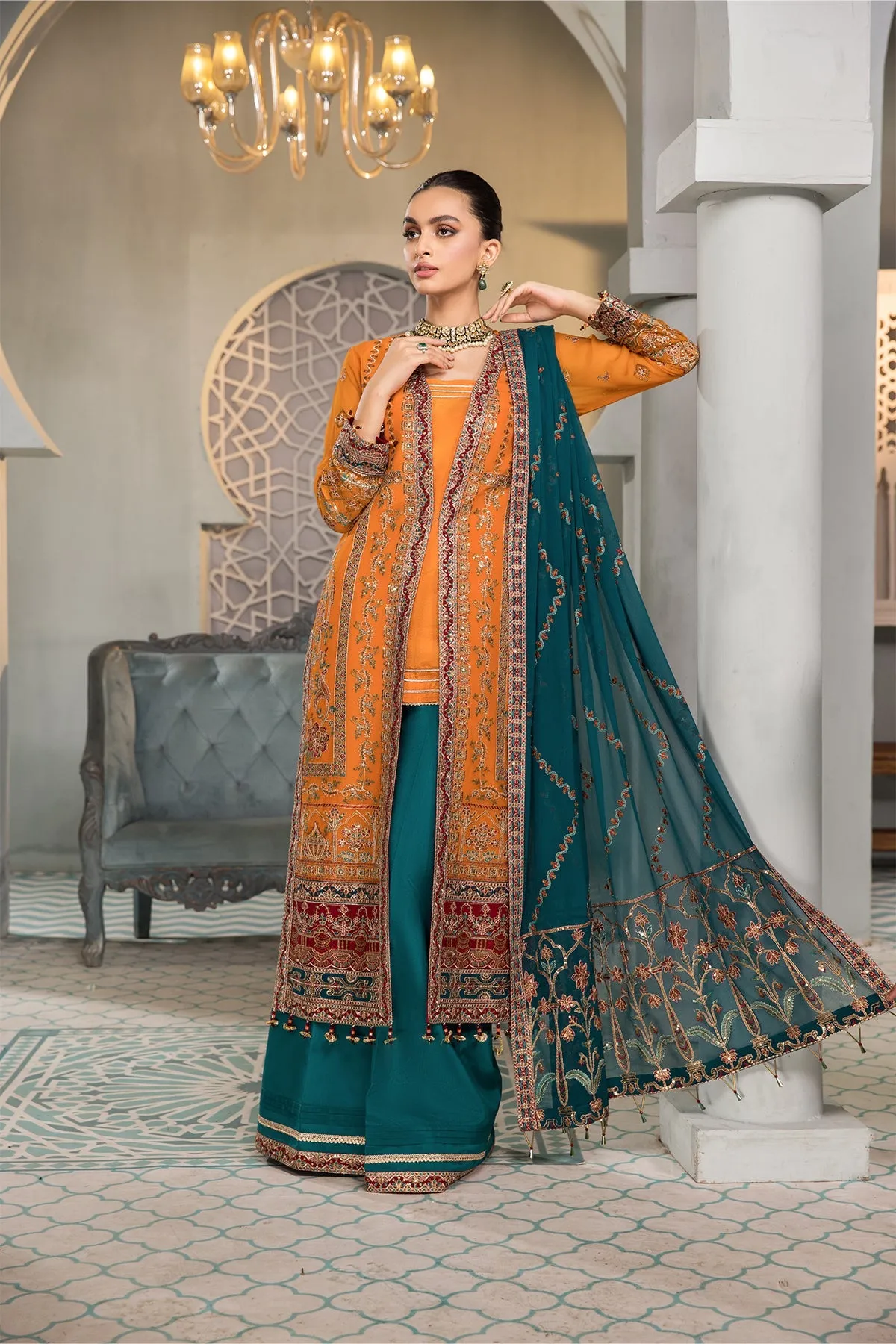 Raag Alizeh Fashion Vasl-e-Meeras Festive Edition 2022 | Unstitched Embroidered Chiffon Suits