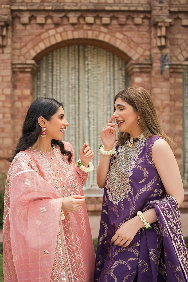 RANG-E ARGHAVANI-3PC |  Cross Stitch The Bride Tribe Wedding Festive Collection 2022 | Unstitched Embroidered Jacquard Suits | Cross Stitch 2023
