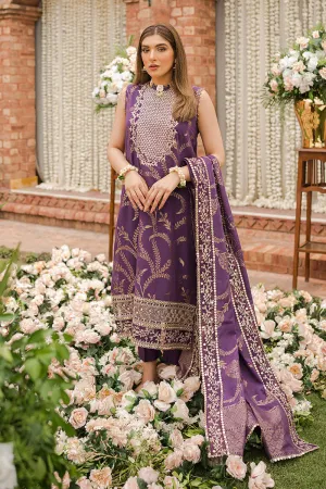 RANG-E ARGHAVANI-3PC |  Cross Stitch The Bride Tribe Wedding Festive Collection 2022 | Unstitched Embroidered Jacquard Suits | Cross Stitch 2023