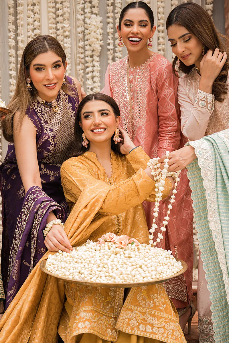 RANG-E ARGHAVANI-3PC |  Cross Stitch The Bride Tribe Wedding Festive Collection 2022 | Unstitched Embroidered Jacquard Suits | Cross Stitch 2023