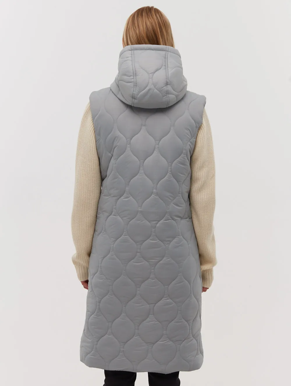 Recca Honeycomb Quilted Maxi Vest