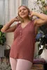 Red Brick Front Button Tank