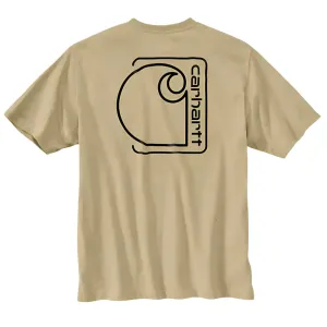 Relaxed Fit Lightweight Short-Sleeve Pocket C Graphic T-Shirt - 106760