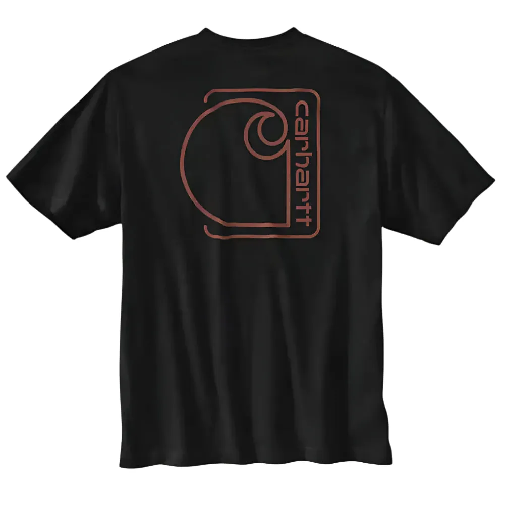 Relaxed Fit Lightweight Short-Sleeve Pocket C Graphic T-Shirt - 106760